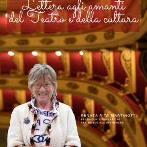 lettera Lettera agli amanti del Teatro e della cultura